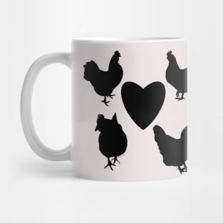 Chicken silhouette Mug